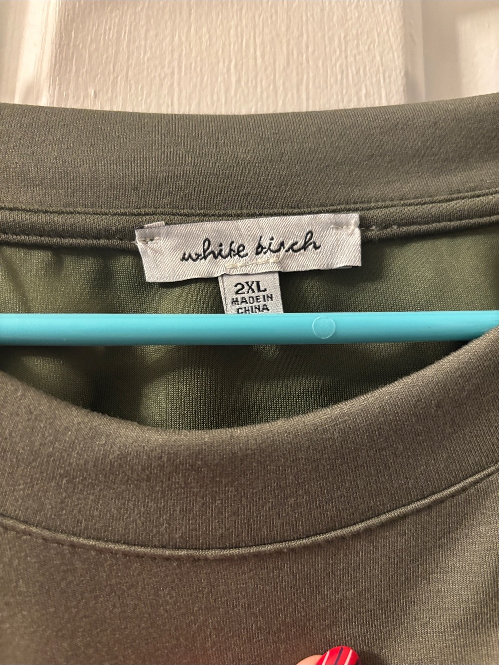 White Birch Olive Green Pullover - Picture 2 of 5